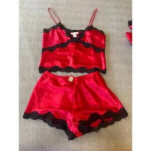 Chanteuse Red Cami Set - Size M - Ready For Feb 14!